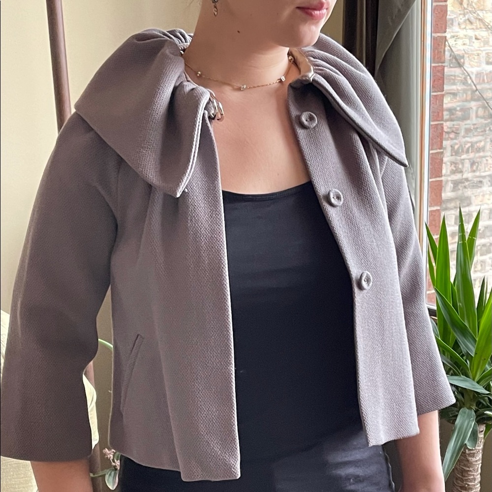 Loeffler Randall - Flounce Collared Jacket - image 5